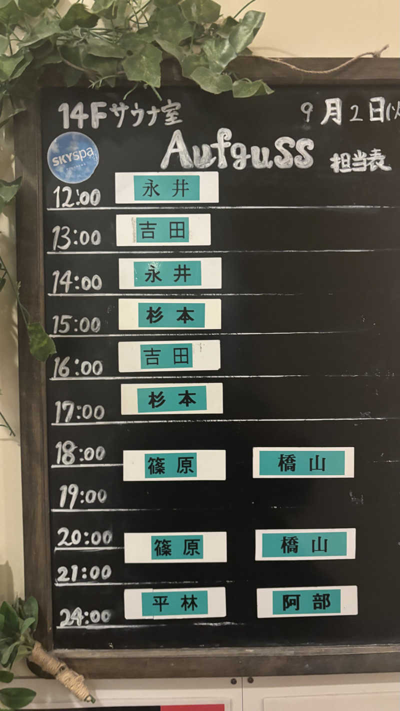 戦国さんのスカイスパYOKOHAMAのサ活写真