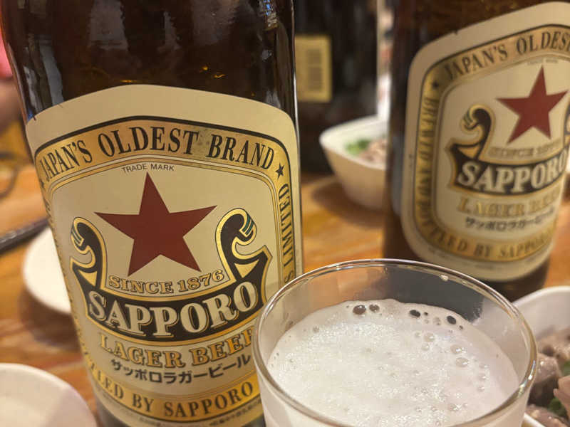 瓶ビール（赤星）