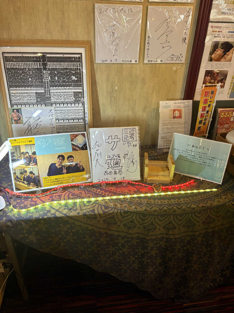 いけだですさんのスパ・アルプスのサ活写真