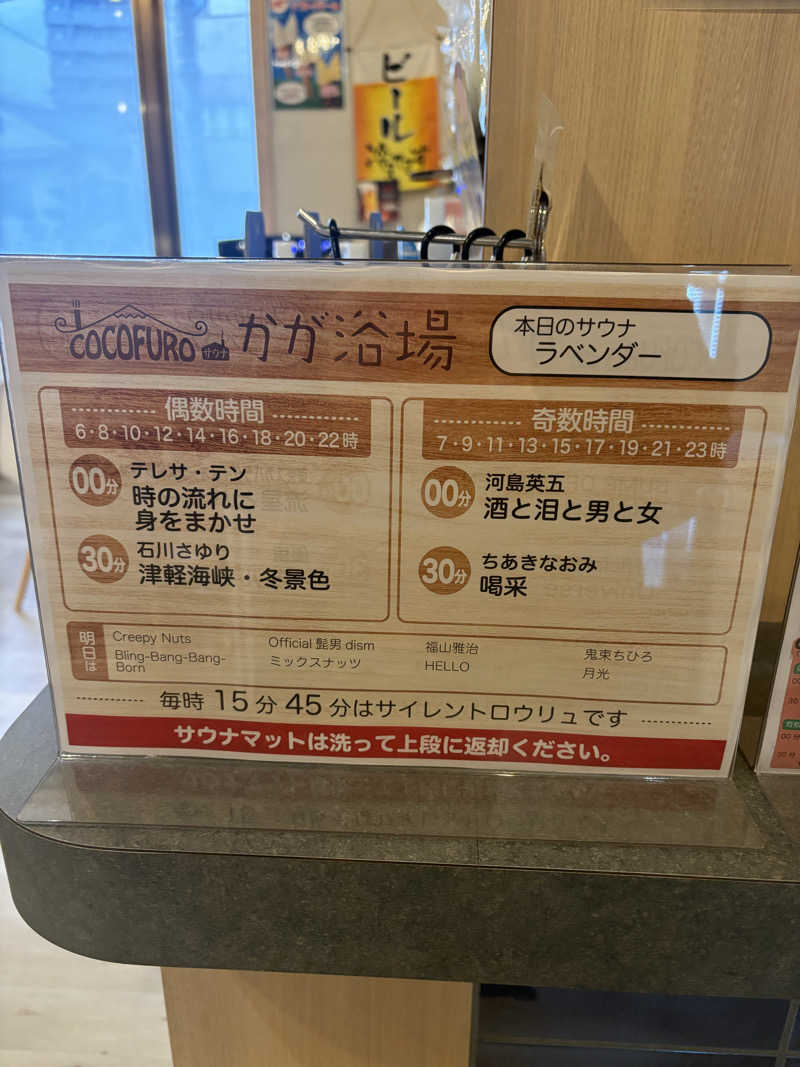 いけだですさんのCOCOFURO かが浴場のサ活写真