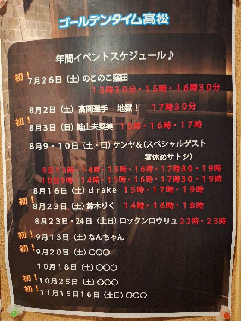 kazusan1091さんのゴールデンタイム高松のサ活写真