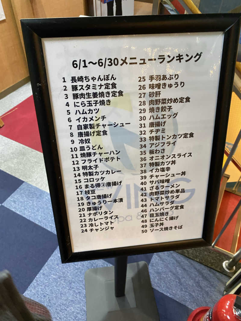 HBさんのスパ&カプセル ニューウイングのサ活写真