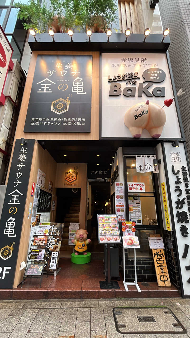 ♂とんとぅさんの生姜サウナ 金の亀のサ活写真