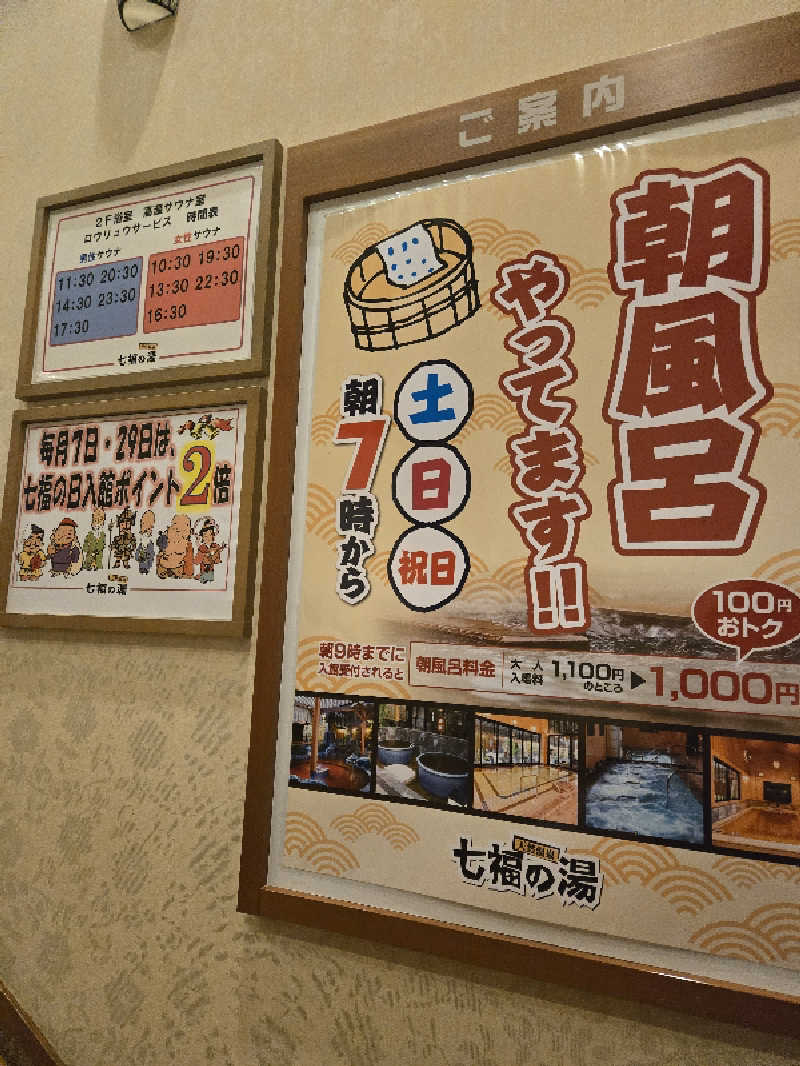 まっくすさんの七福の湯 戸田店のサ活写真