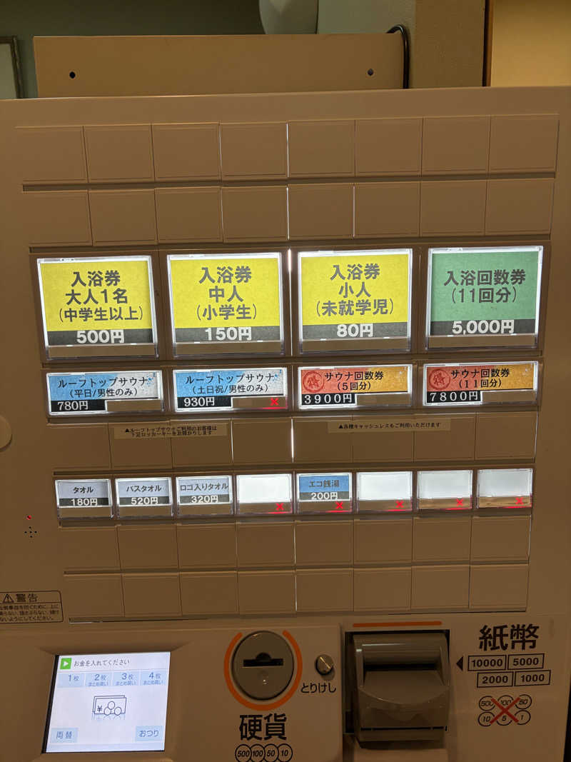 うなぎ犬さんの天然温泉 大喜湯昭和店のサ活写真