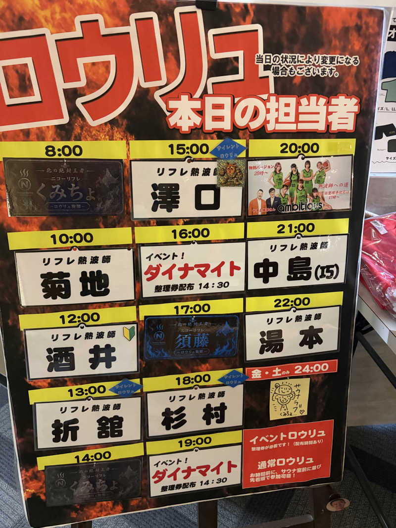 うなぎ犬さんのニコーリフレ SAPPOROのサ活写真