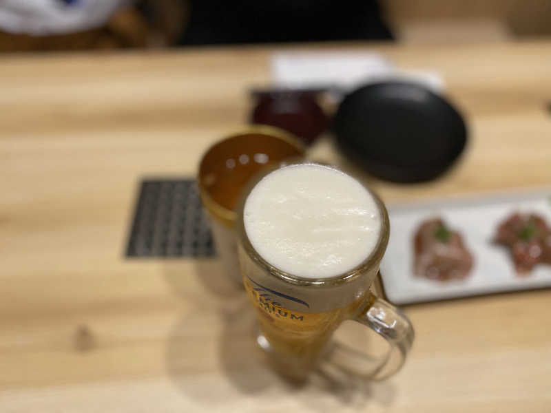 生ビール&焼酎のお湯割