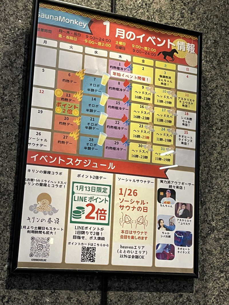 かっきぃさんのSAUNA MONKEY / サウナモンキー 名古屋のサ活写真