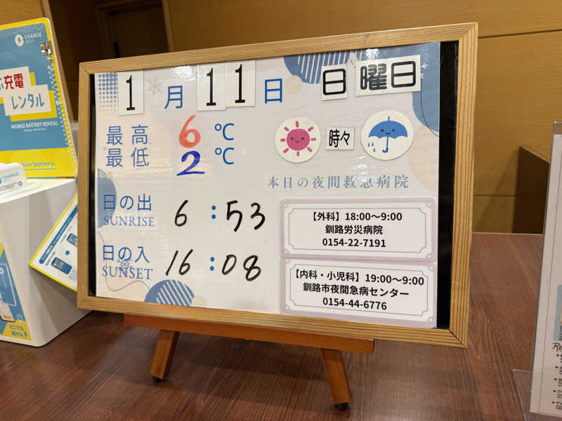 さいとうさんの幣舞の湯 ドーミーインPREMIUM釧路のサ活写真