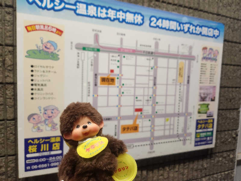 サ活するモンチッチさんのヘルシー温泉桜川のサ活写真