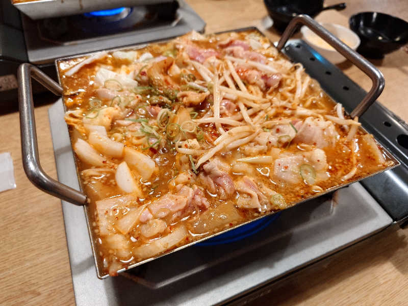 ちりとり鍋 : なにわ健康ランド 湯〜トピア(東大阪市)のサウナ飯 ちりとり鍋 : なにわ健康ランド 湯〜トピア(東大阪市)のサウナ飯