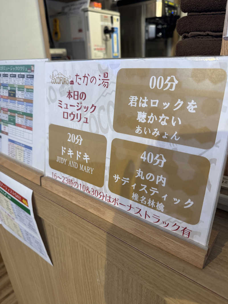 まぼさんのCOCOFURO たかの湯のサ活写真