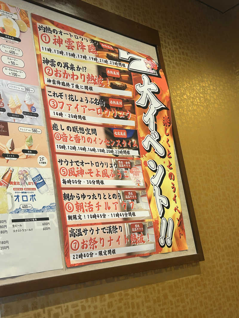 サウナマンさんの名東温泉 花しょうぶのサ活写真