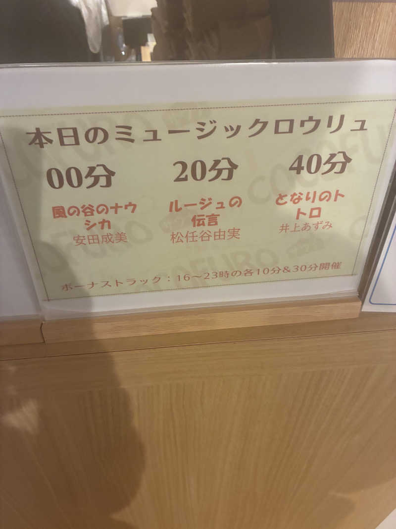 smokysoapyさんのCOCOFURO たかの湯のサ活写真