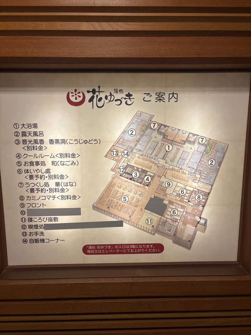 ユウさんの湯処花ゆづきのサ活写真