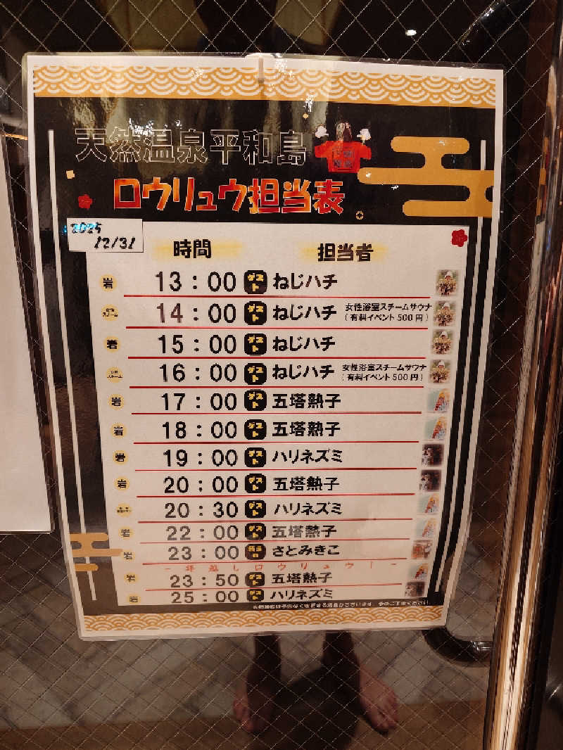 じゅんちさんの天然温泉 平和島のサ活写真