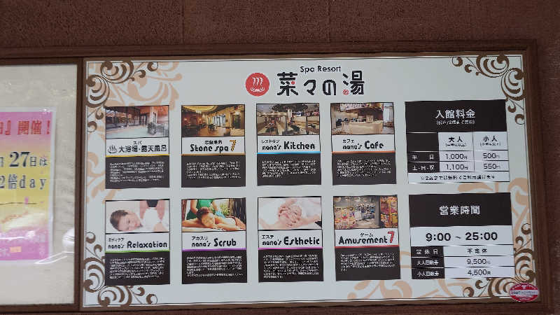 じゅんちさんのSpa Resort 菜々の湯のサ活写真