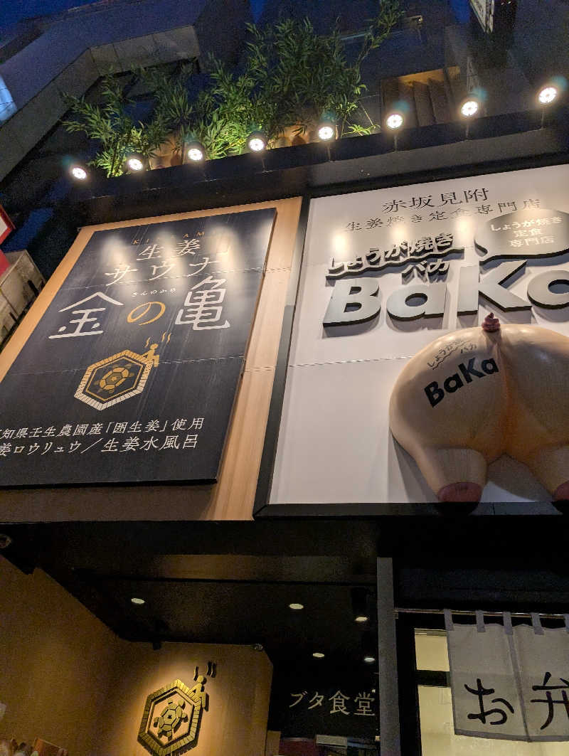 レッドアキラさんの生姜サウナ「金の亀」のサ活写真