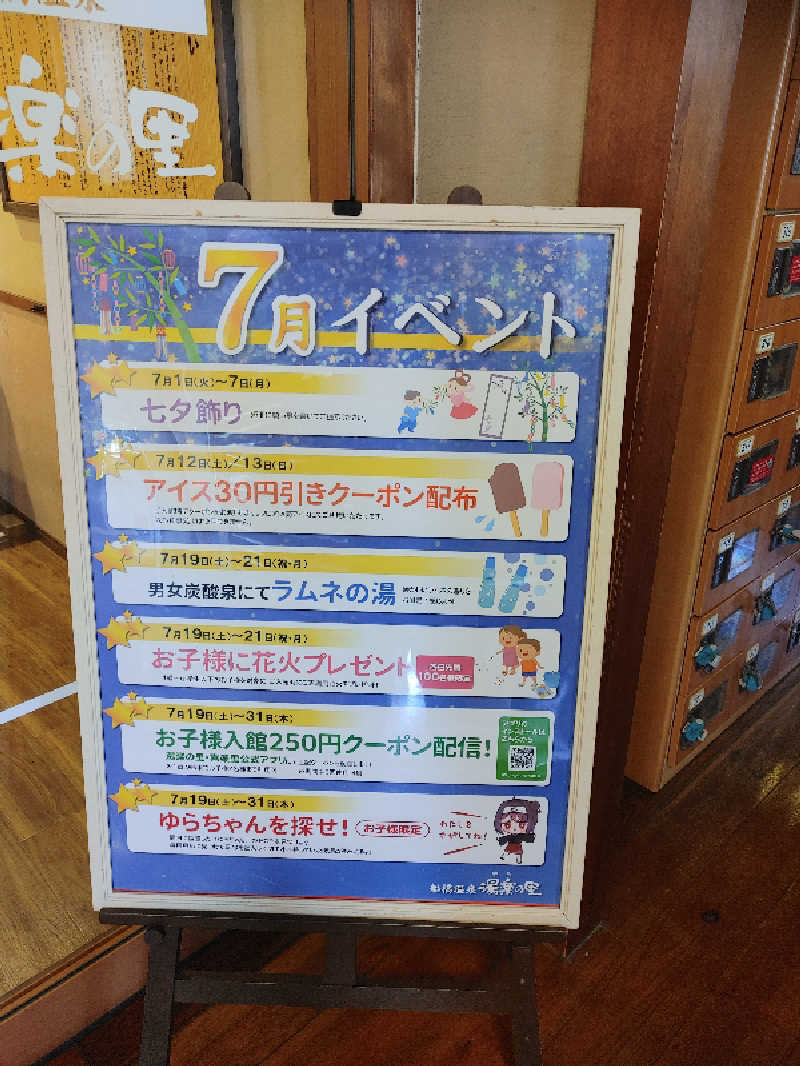 アルピーさんの船橋温泉 湯楽の里のサ活写真