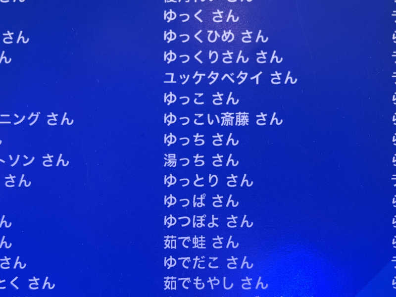 ゆっちさんの湯乃泉 草加健康センターのサ活写真