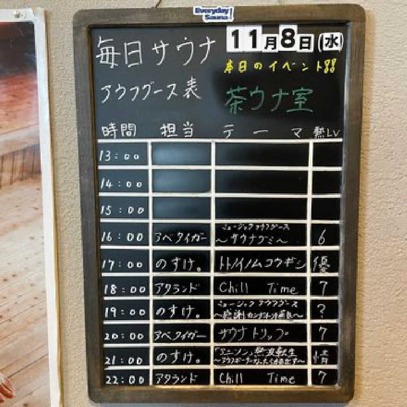 45さんの毎日サウナ 前橋本店のサ活写真