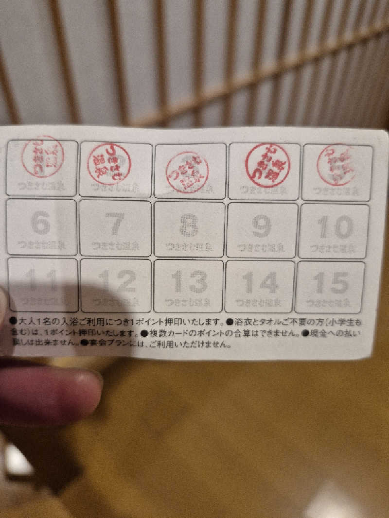 サンタマリア(ﾏｯﾁﾝｸﾞｹﾞﾙﾏ兄)さんのつきさむ温泉のサ活写真