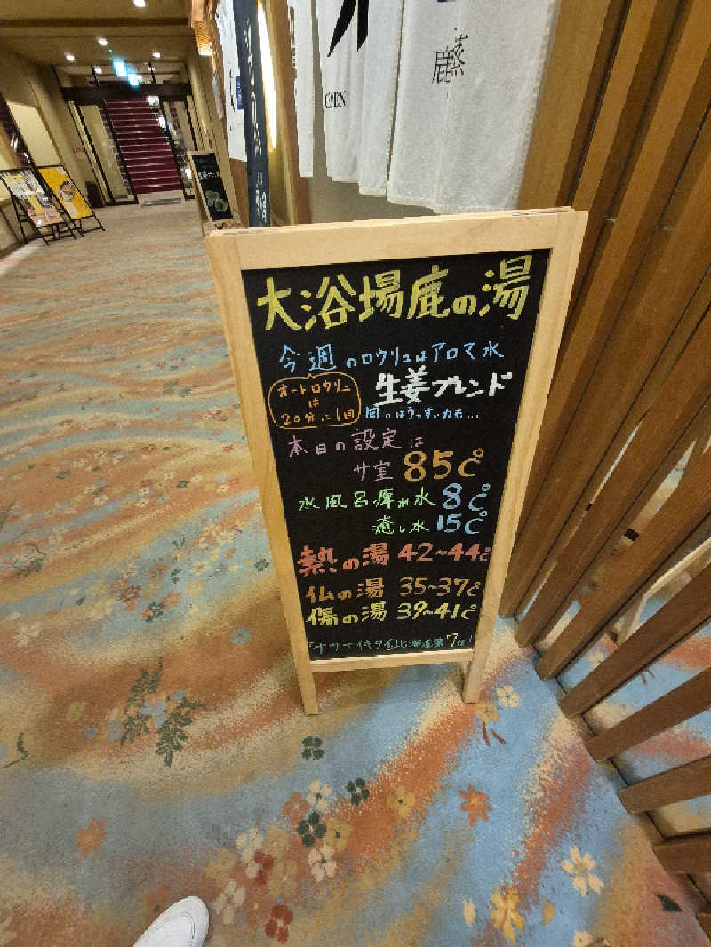 サンタマリア(ｹﾞﾙﾏ兄)さんの定山渓 鹿の湯のサ活写真