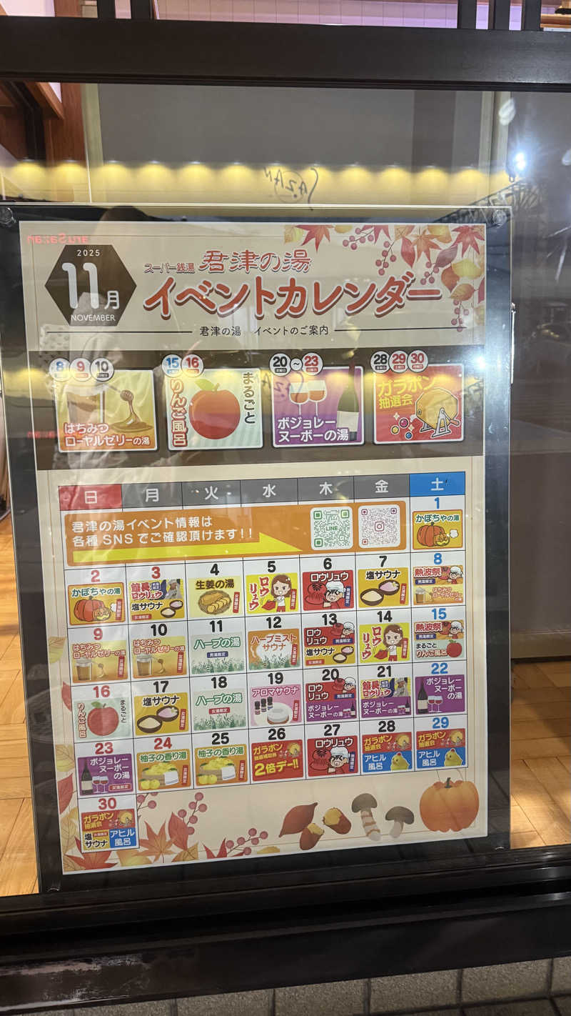 日向さんの君津の湯のサ活写真