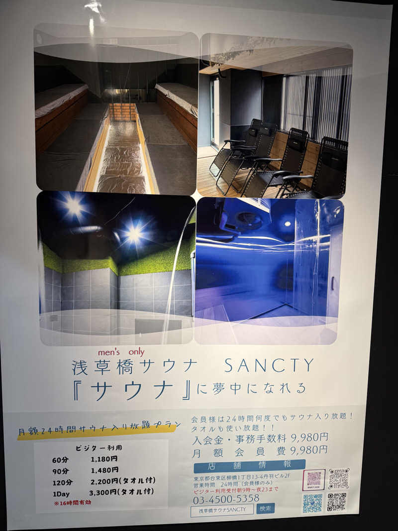 いろりブランカさんの浅草橋サウナ SANCTYのサ活写真