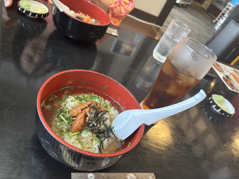 烏龍茶と梅お茶漬け