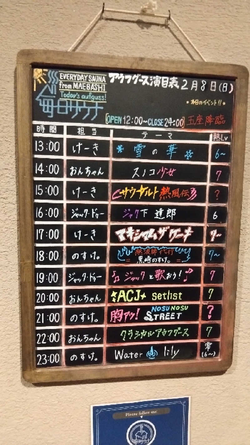 Nさんの毎日サウナ 前橋本店のサ活写真