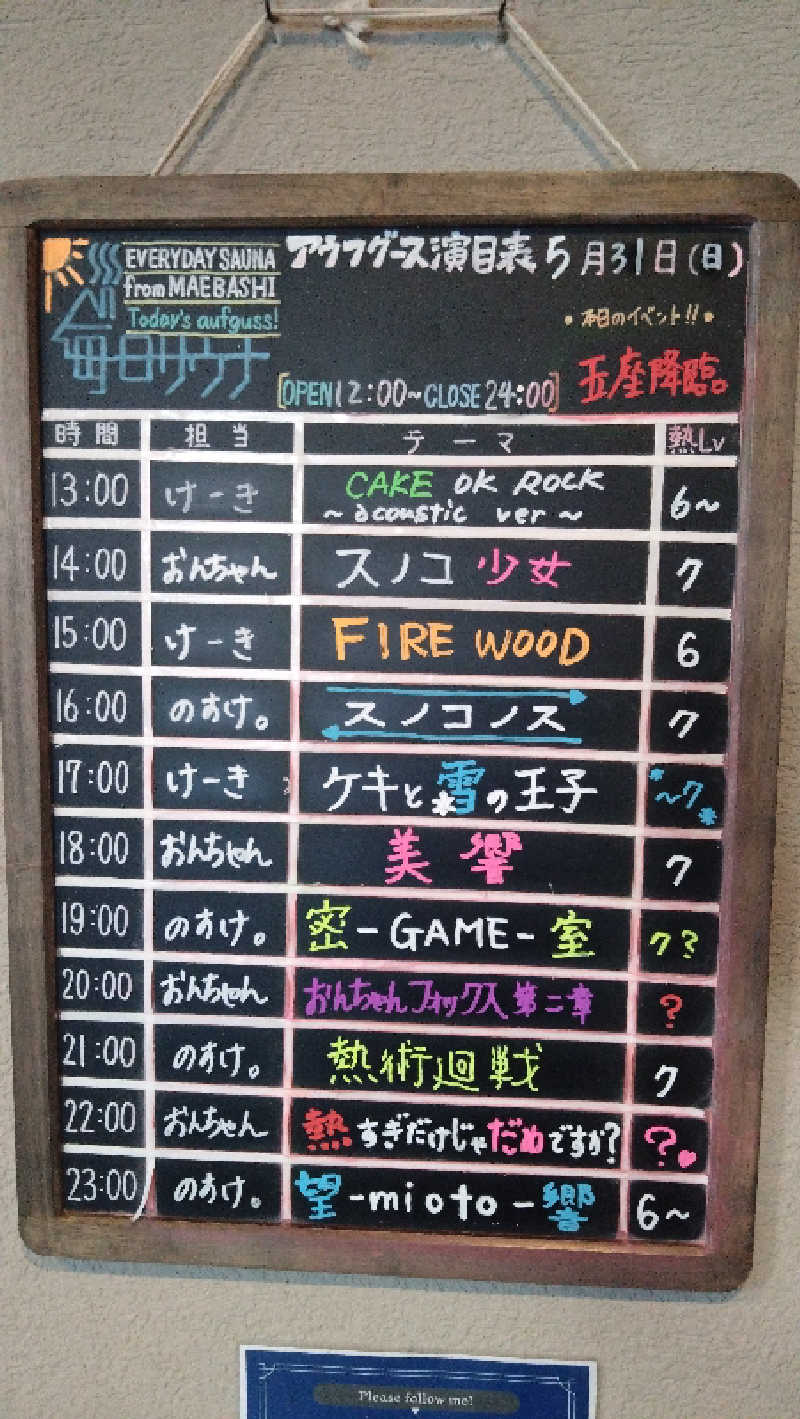 Nさんの毎日サウナ 前橋本店のサ活写真