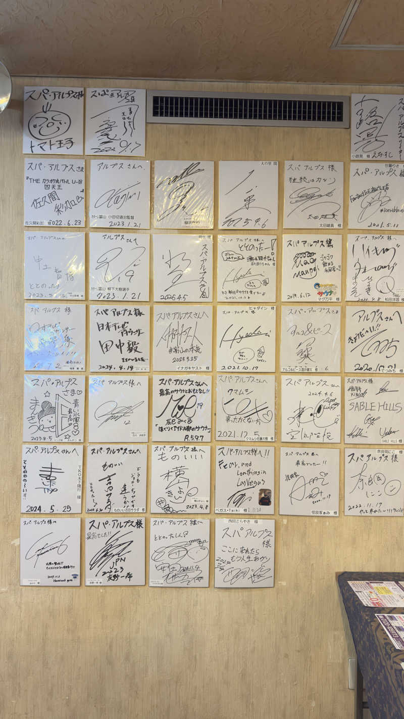 Yuさんのスパ・アルプスのサ活写真