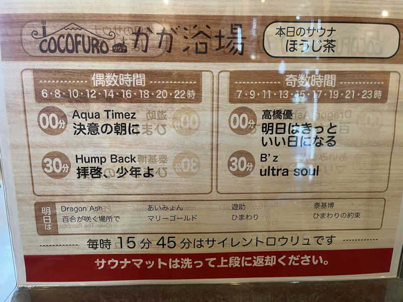 サボテン🌵さんのCOCOFURO かが浴場のサ活写真