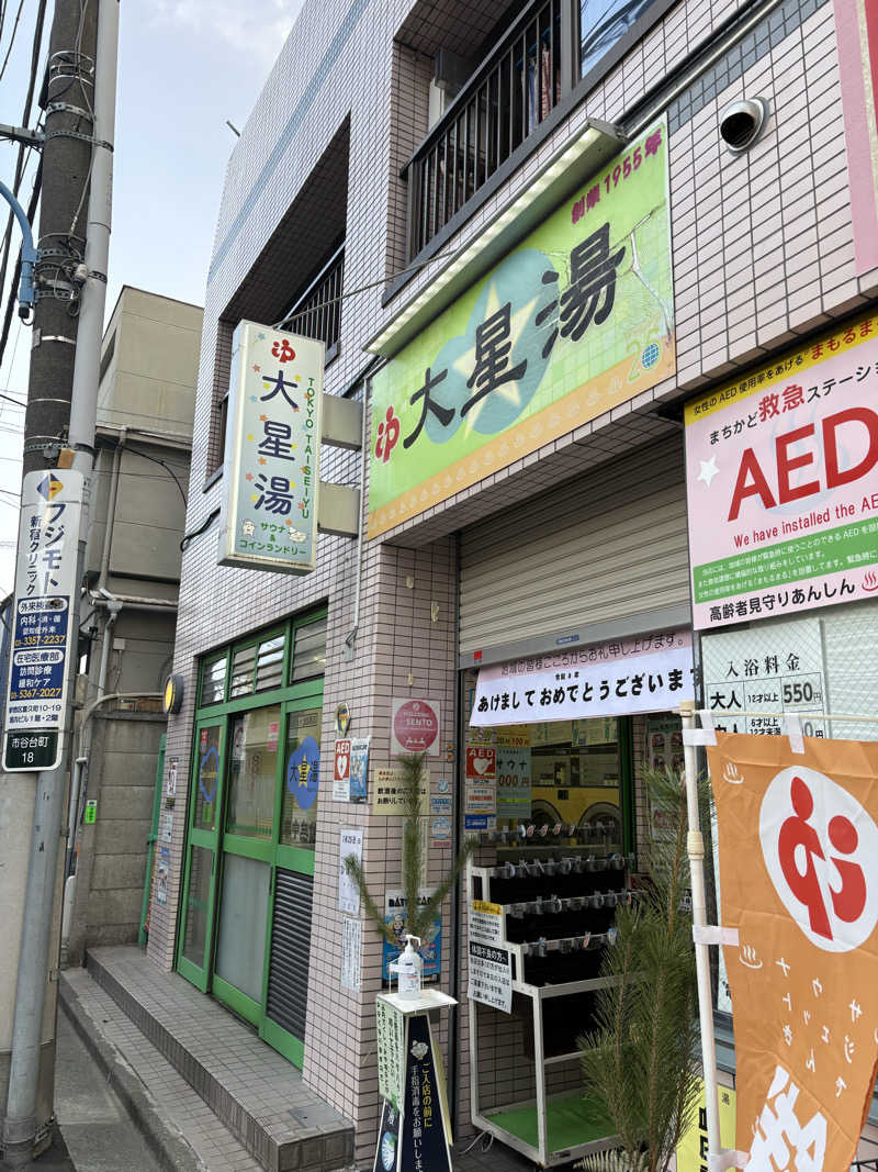 顔ハメは絶対やるのよさんの大星湯のサ活写真