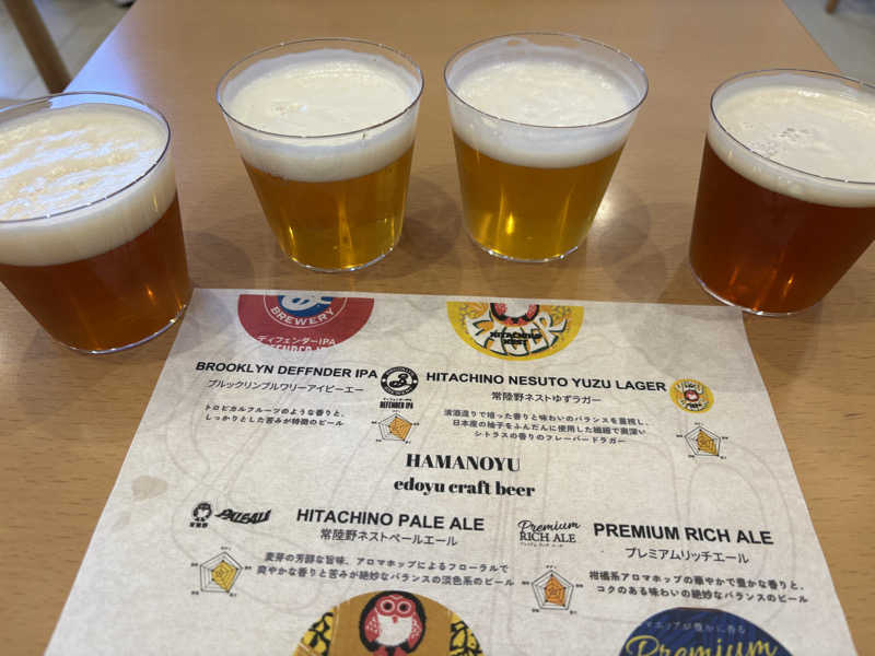 クラフトビール飲み比べ