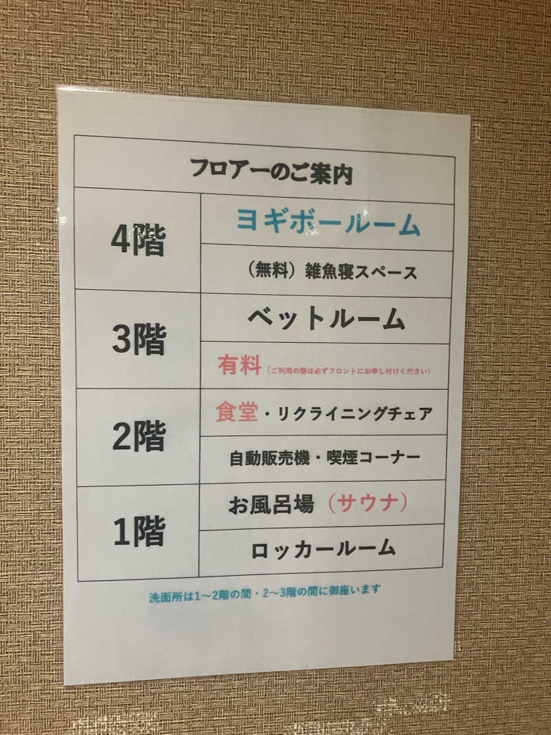 サウナさんのサウナセンター新大久保(旧サウナホテルニュー大泉 新大久保店)のサ活写真