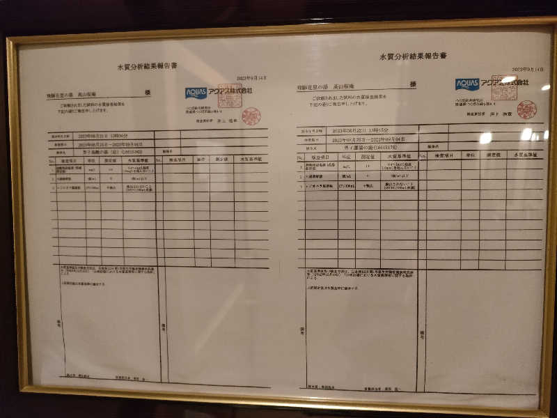 鳥居100％さんの飛騨花里の湯 高山桜庵のサ活写真