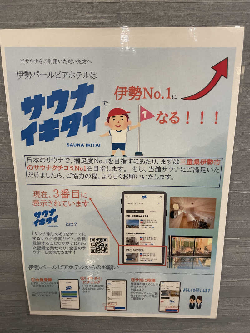 旅するリペア職人さんの伊勢パールピアホテルのサ活写真