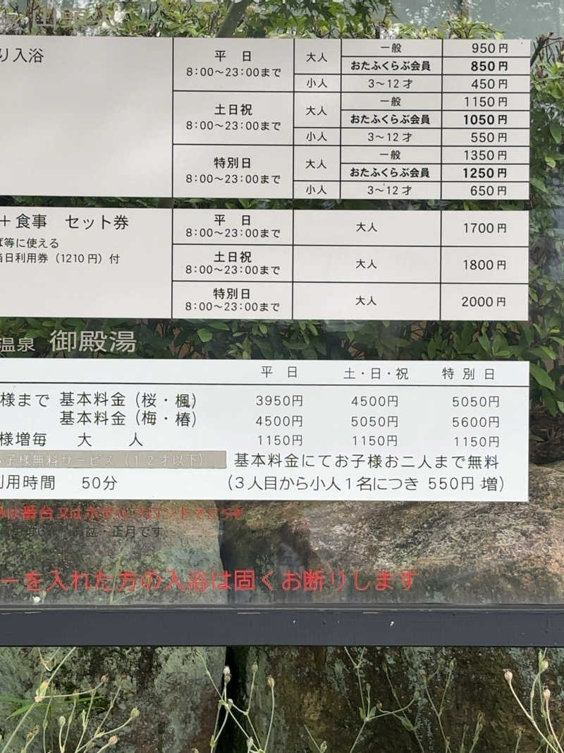 カリゾウさんの川棚グランドホテル お多福のサ活写真