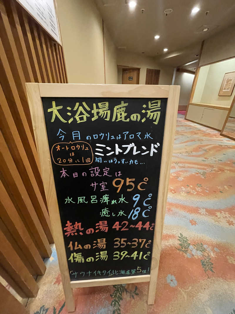 雨音🫧さんの定山渓 鹿の湯のサ活写真