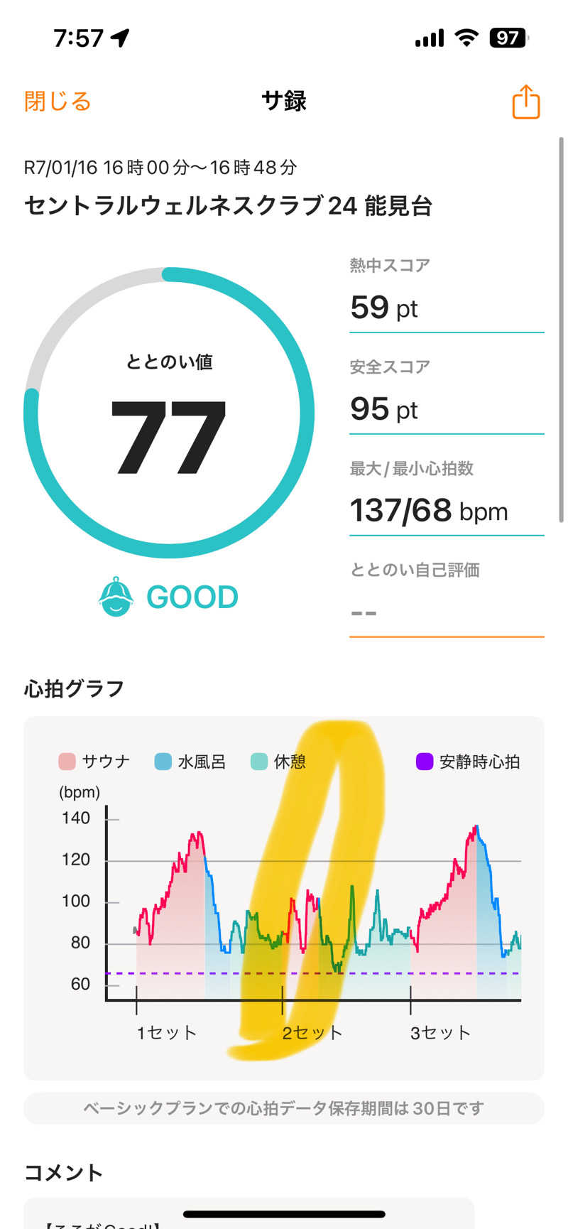 K-skeさんのセントラルウェルネスクラブ能見台のサ活写真