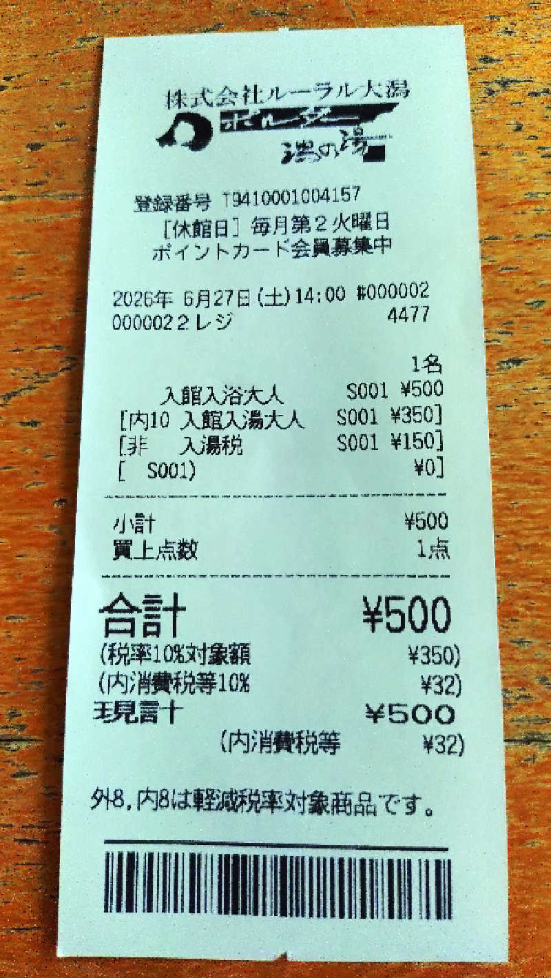 ゆぢゅらさんのポルダー潟の湯のサ活写真
