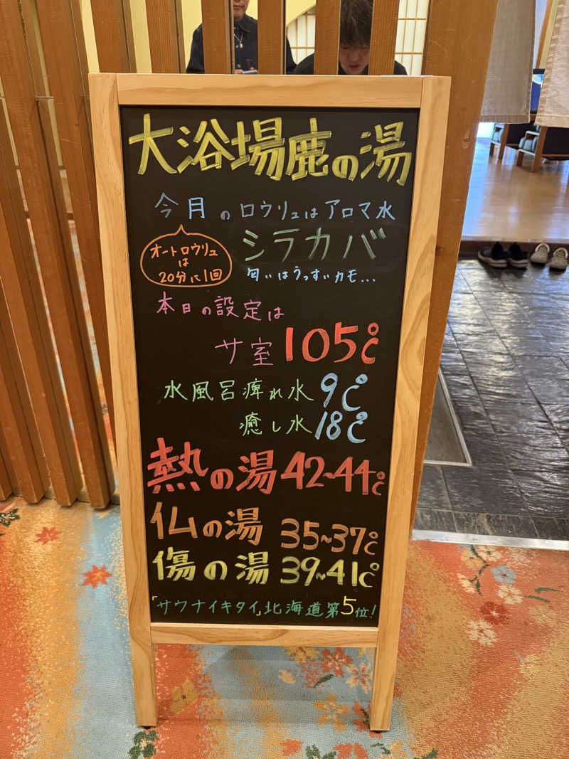 shigeshimizuさんの定山渓 鹿の湯のサ活写真