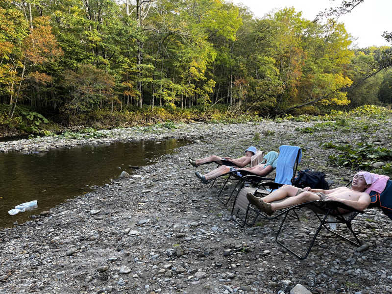 リュウスケさんの空知川源流テントサウナのサ活写真