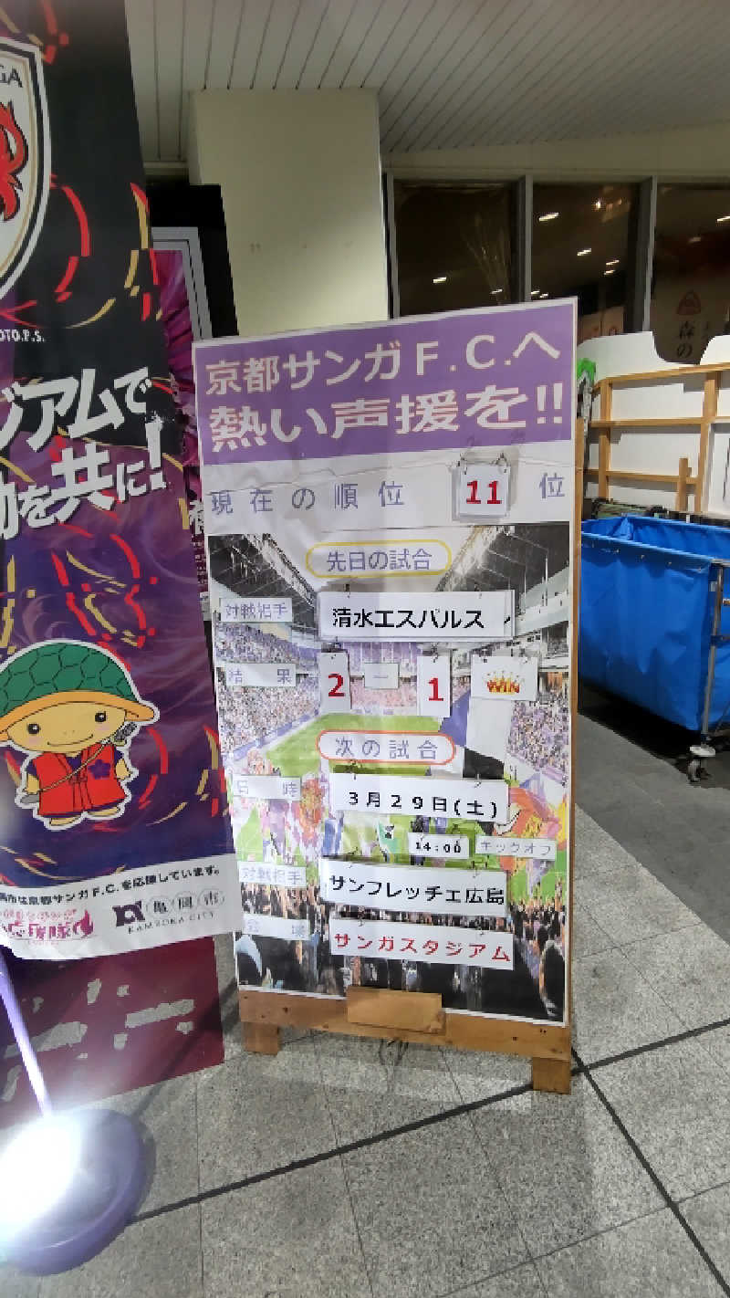 かっくんさんのサンロイヤルホテル亀岡駅前のサ活写真