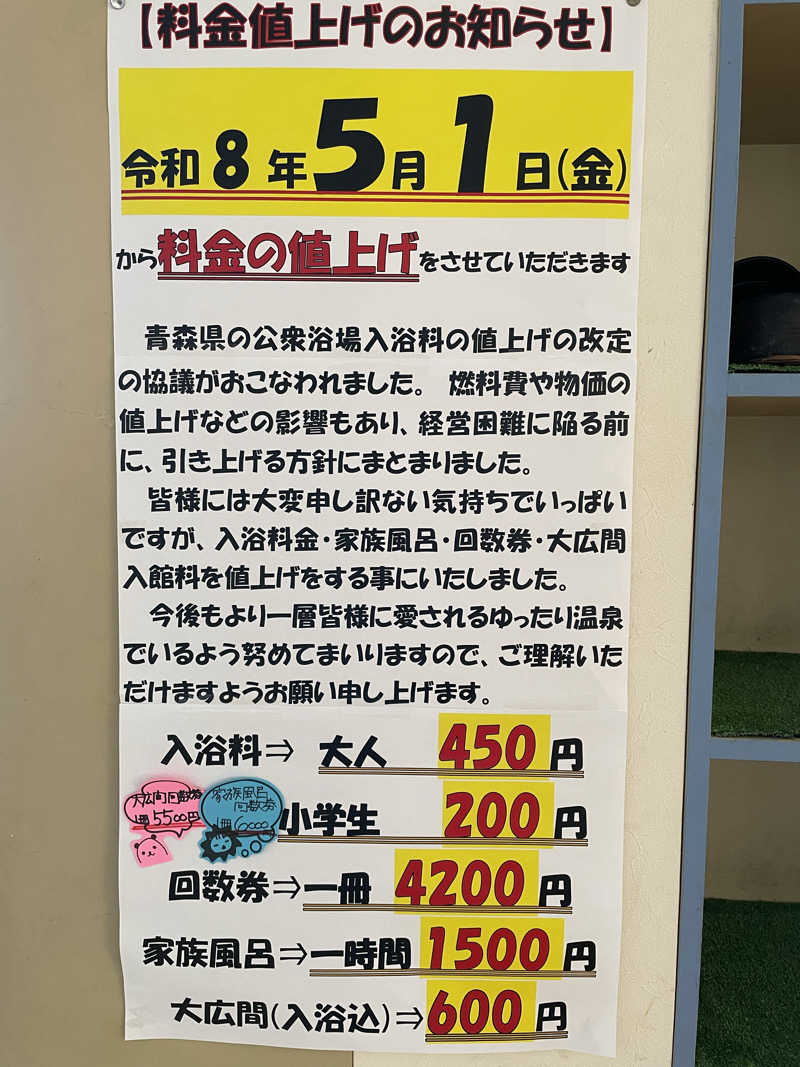 ねこまんまさんのゆったり温泉のサ活写真