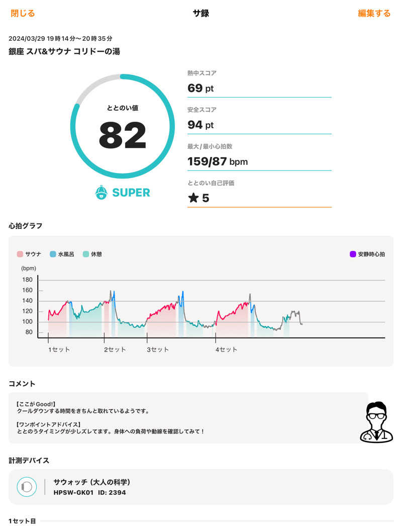 UさんのSPA&SAUNA コリドーの湯のサ活写真