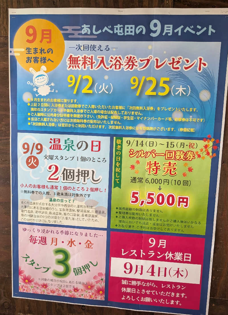 佐藤二博さんの天然温泉あしべ屯田のサ活写真