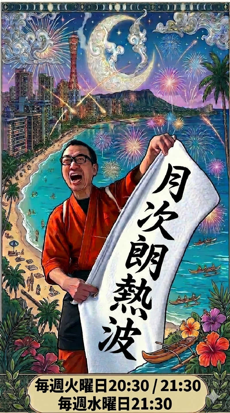 月次朗（月の湯舟専属熱波師）さんのジェームス山天然温泉 月の湯舟のサ活写真